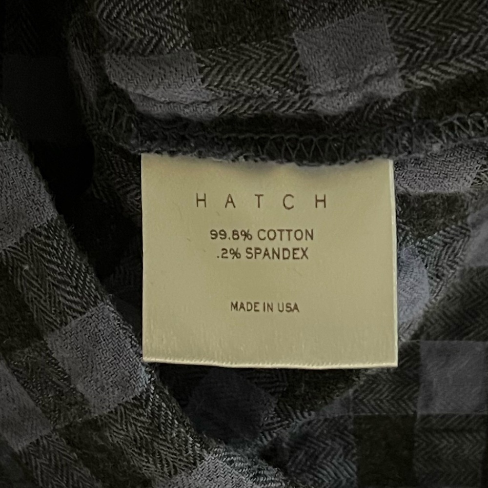 HATCH | The Margot Top Black and Blue Ruffle Collar Gingham Maternity | Size 0 - Picture 6 of 7